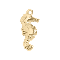 Csikóhal charm - Gold / 9mm x 20mm