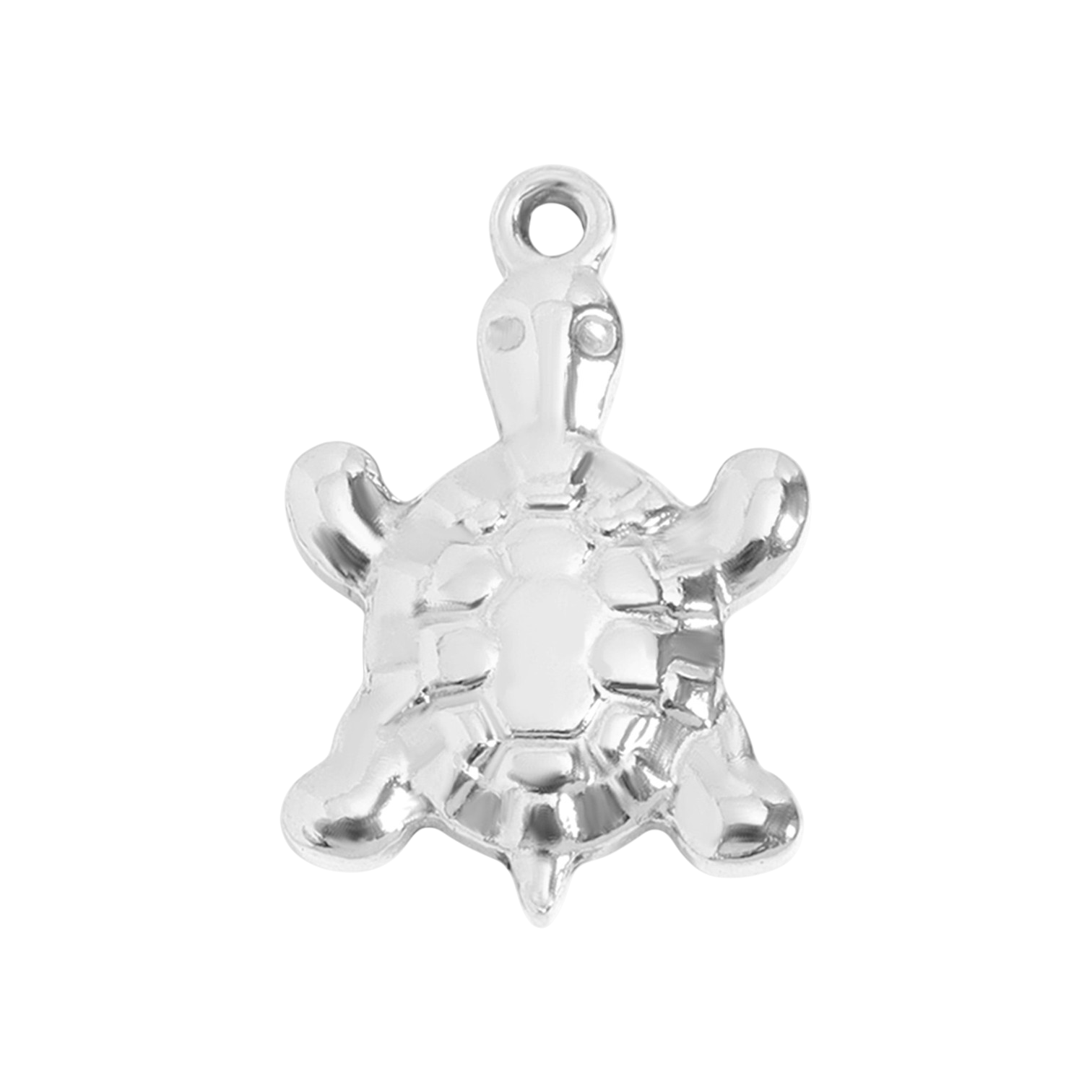 Teknős charm ezüst színű, óceáni elegancia, hipoallergén
