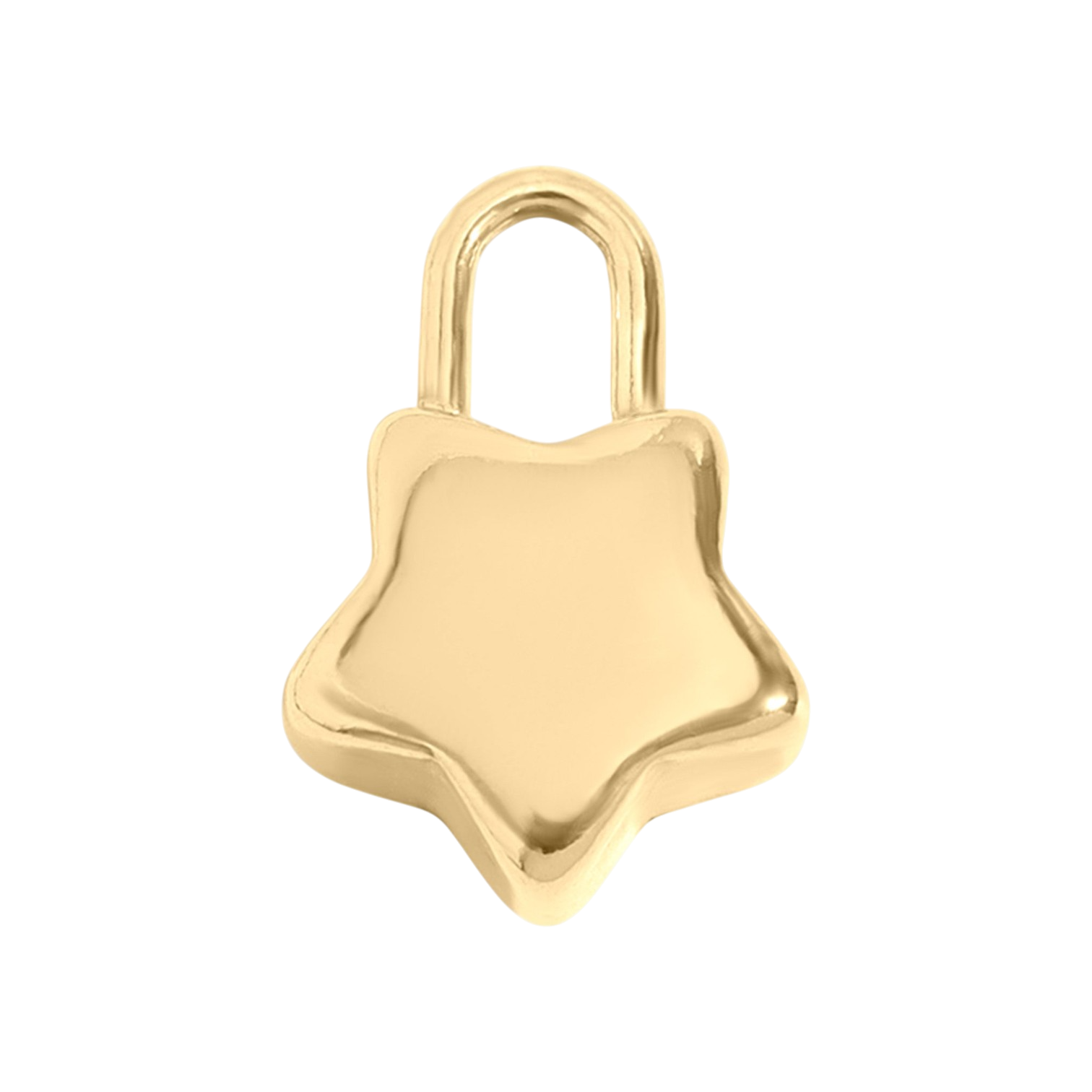 Csillag lakat charm 18K arany PVD bevonattal, barátság jelképe

