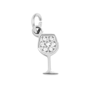 Bor charm - Silver / 9.9mm x 5mm