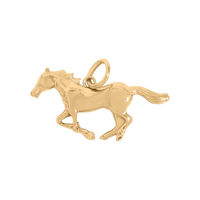 Ló charm - Gold / 9.95mm x 20.5mm