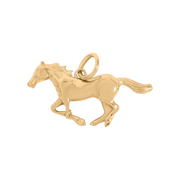 Ló charm 18K arany PVD bevonattal, szabadság szimbóluma, hipoallergén
