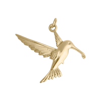 Kolibri charm - Gold / 23.95mm x 25mm