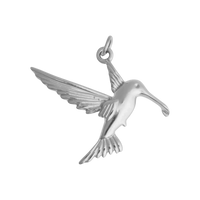 Kolibri charm - Silver / 23.95mm x 25mm