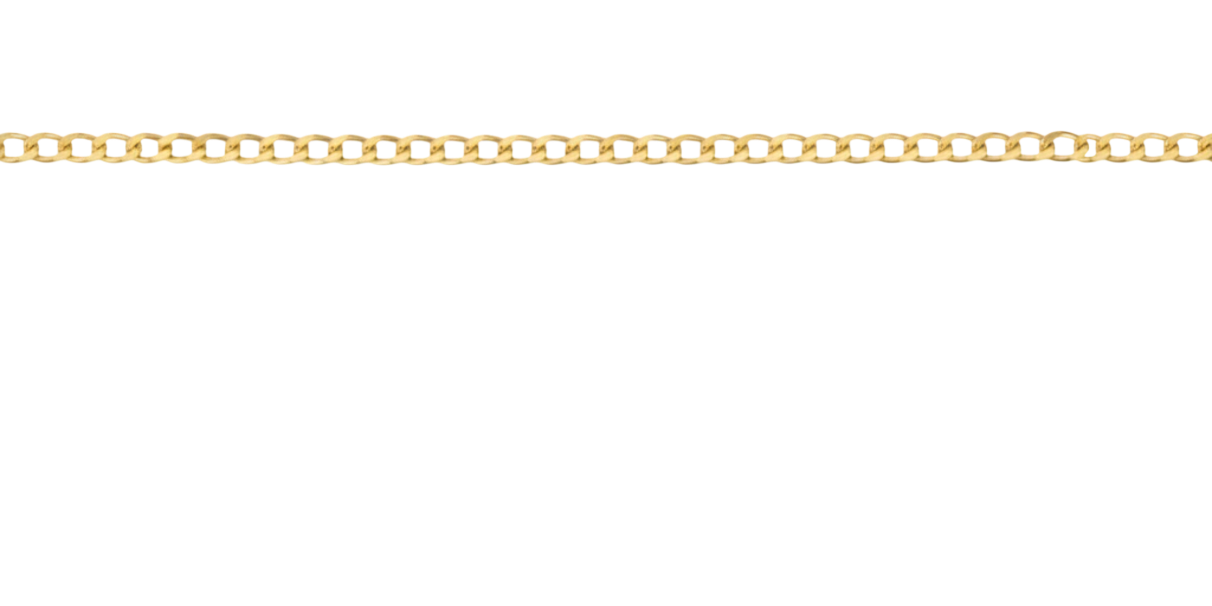 Arany curb karkötő 18K PVD bevonattal, rozsdamentes acél, hipoallergén
